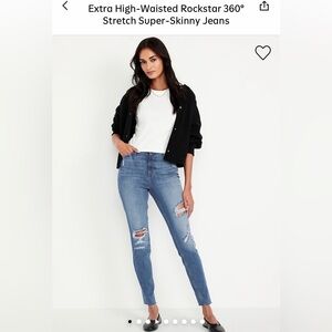 Old Navy  Distressed High Waisted Skinny Jeans